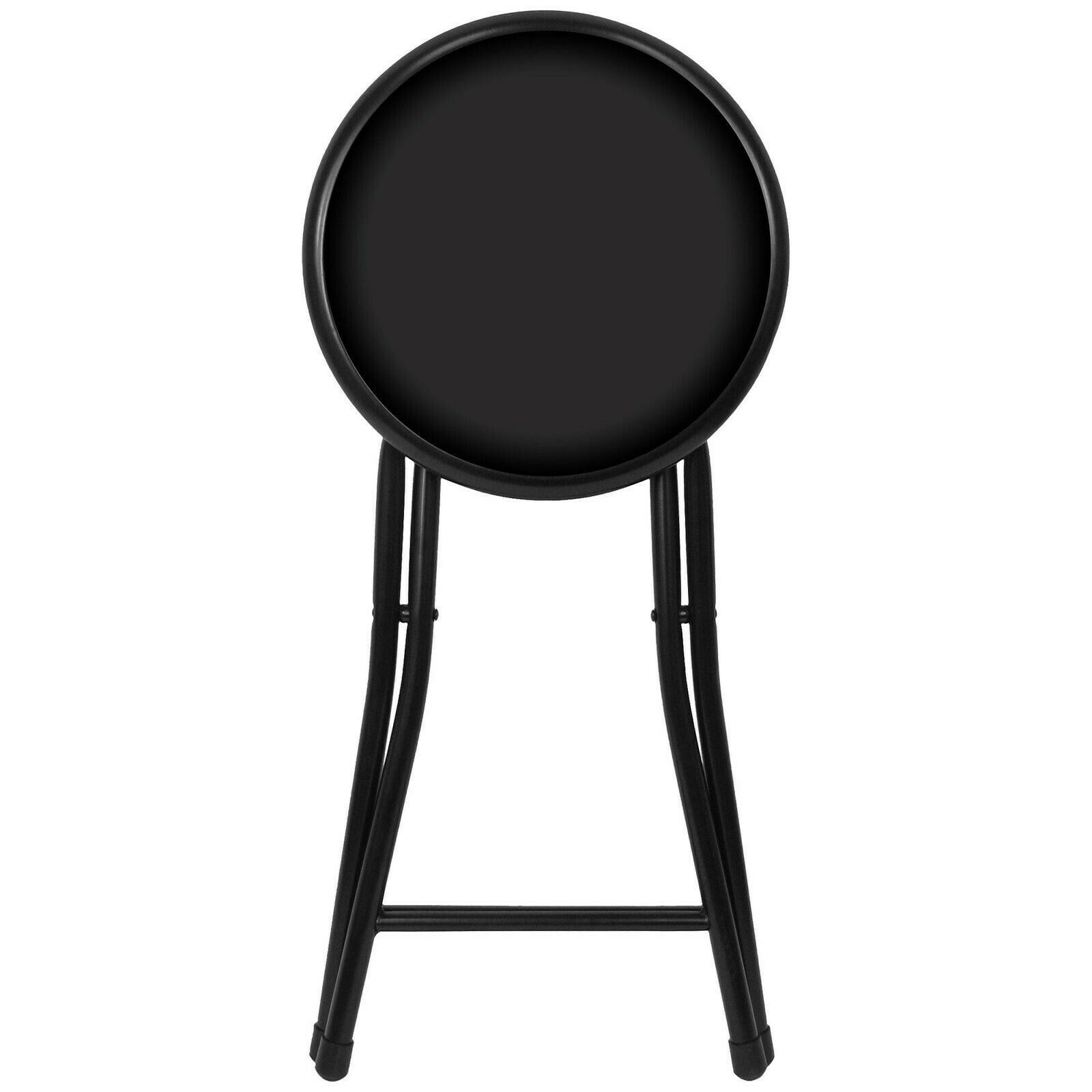 18 Inch Cushioned Short Easy Folding Stool Holds up to 250 Pounds gallery