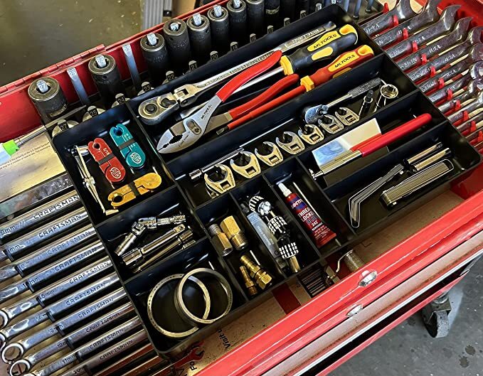 MLTOOLS Tool Drawer Organizer Tray 2-Colors Available: Red & Black Made in USA gallery