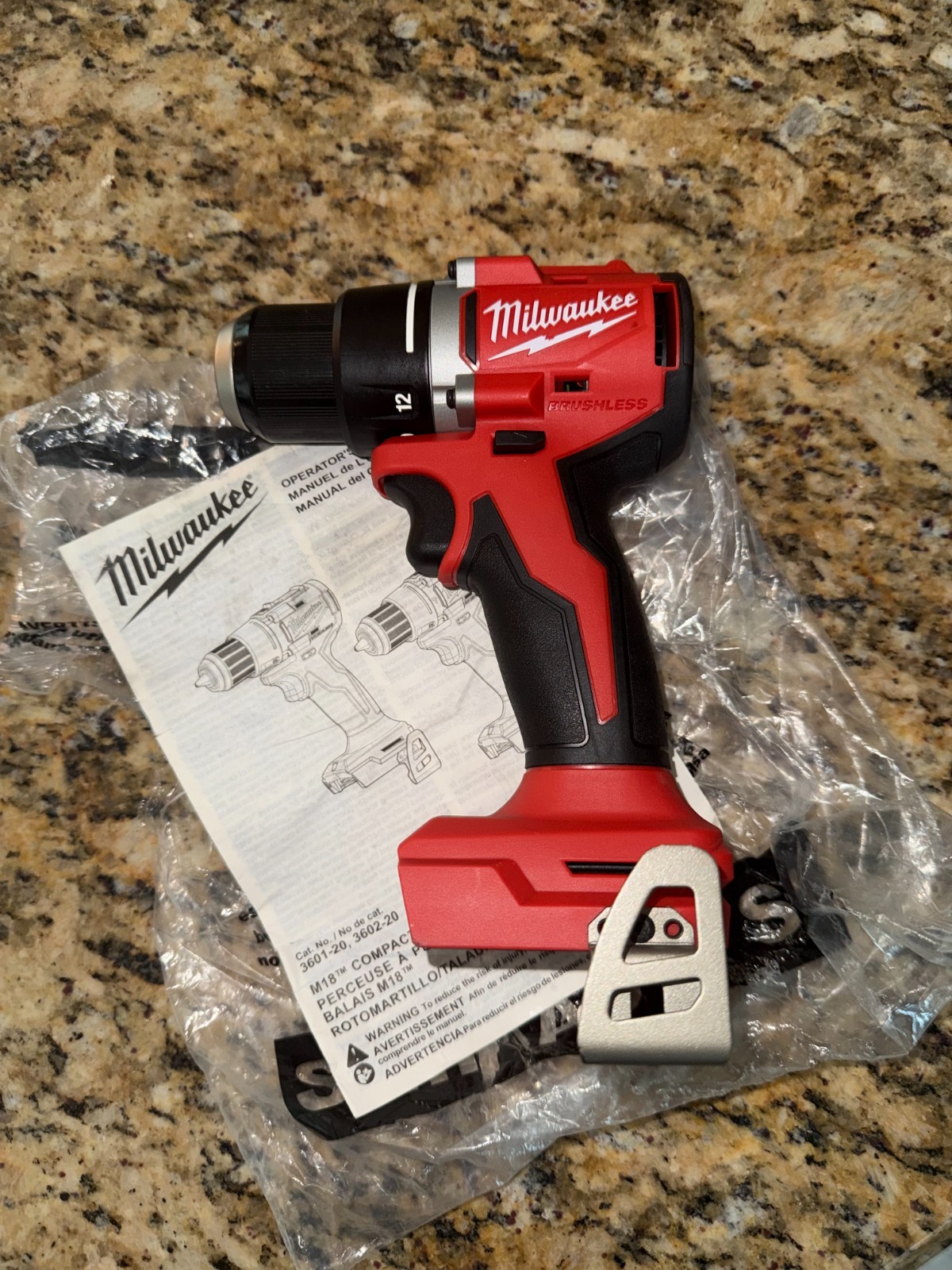 Milwaukee M18 Brushless Compact 1/2 inch Drill/Driver 3601-20 (Tool Only) NEW gallery