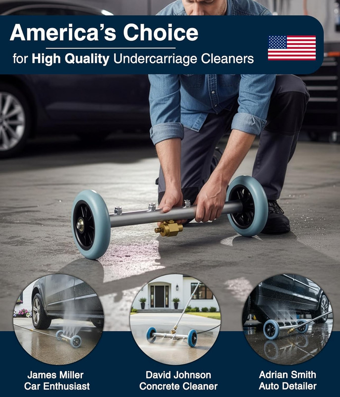 ® Undercarriage Pressure Washer Attachment & Water Broom | 1500-4000 PSI gallery