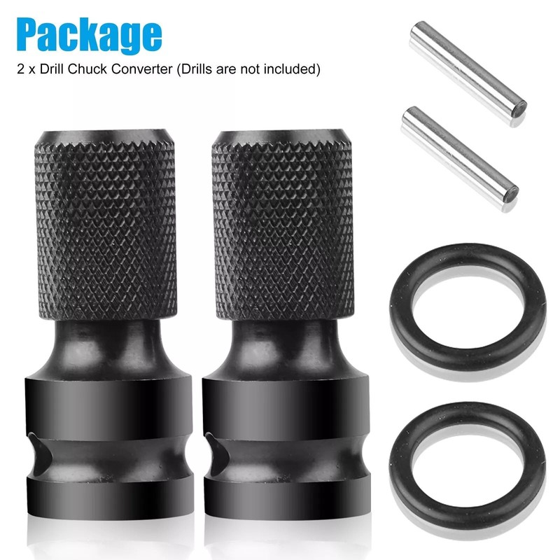 2* Hex Ratchet Socket Adapter Drive 1/2" Square To 1/4" Converter Impact Tool gallery