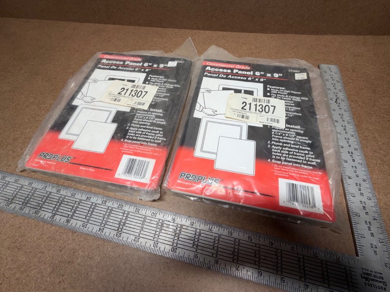ProPlus 2 Plastic Access Panels 6 x 9 inch White Sealed Package Commercial Grade gallery