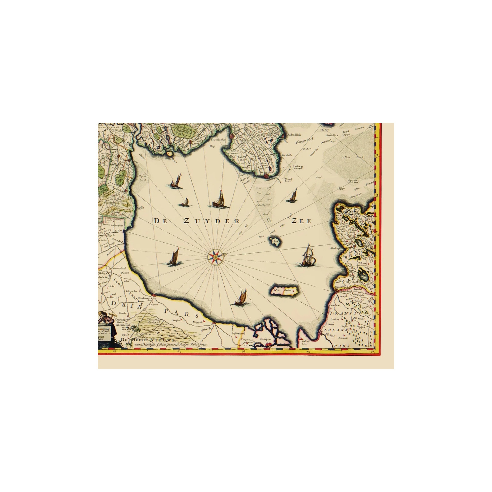 Historic Map - Holland Netherlands - Visscher 1682 - Vintage Wall Art gallery