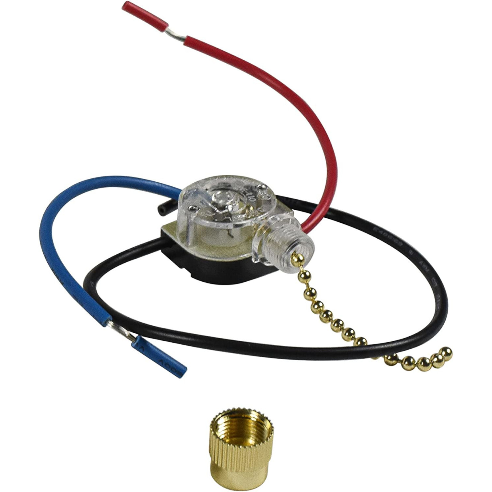 HQRP 3-Way 3-Wire Switch for Ceiling Fan Pull Chain Light 3 Pre-Installed Wires gallery