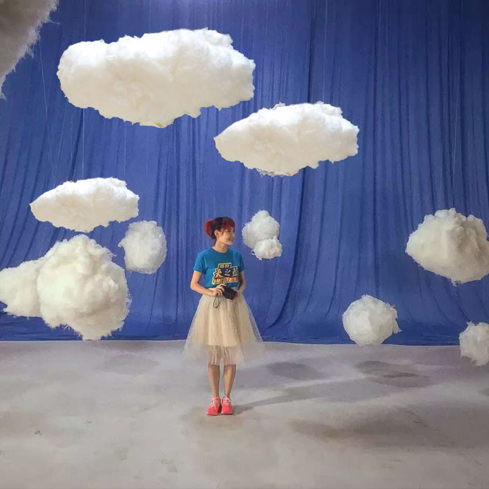 3D Artificial Clouds Wedding Party White Fake Cloud Cotton Home Stage Decor Prop