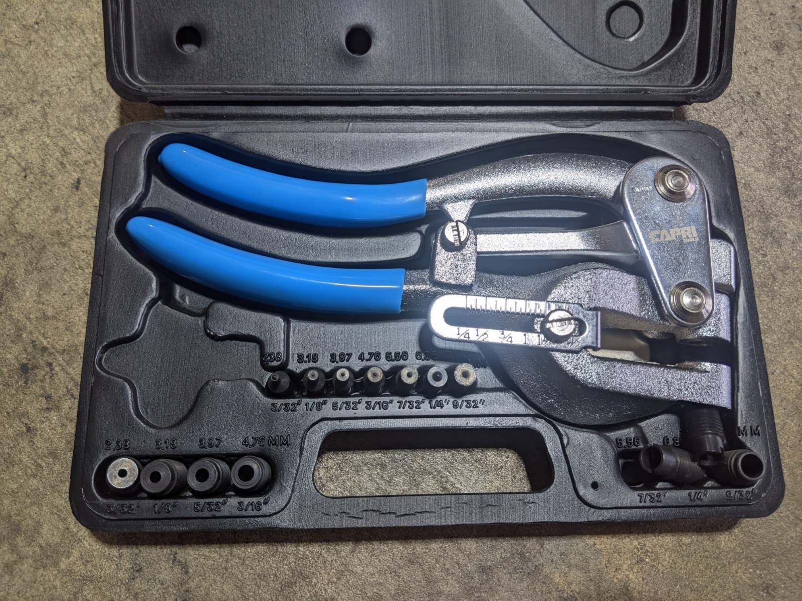 New Capri Tools Metal Hole Punch Set Whitney Sheetmetal Leather 16 Piece Tool gallery