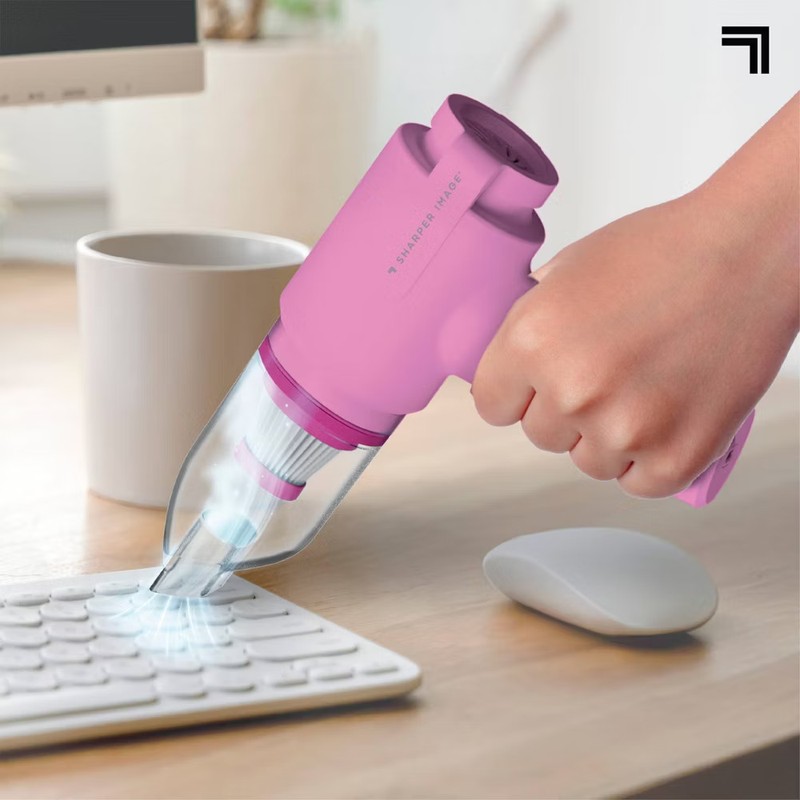 Sharper Image Cordless Handheld Vacuum and Blower Pink gallery