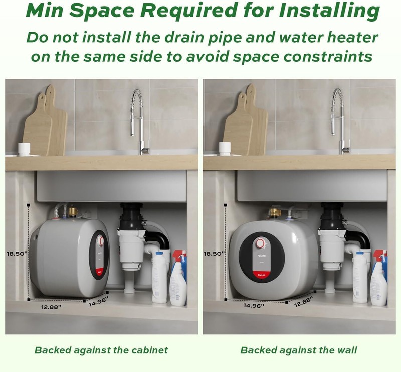 【90% NEW】1/2 HP Continuous Feed Garbage Disposal with Cord, Anti-Jam & Compact gallery