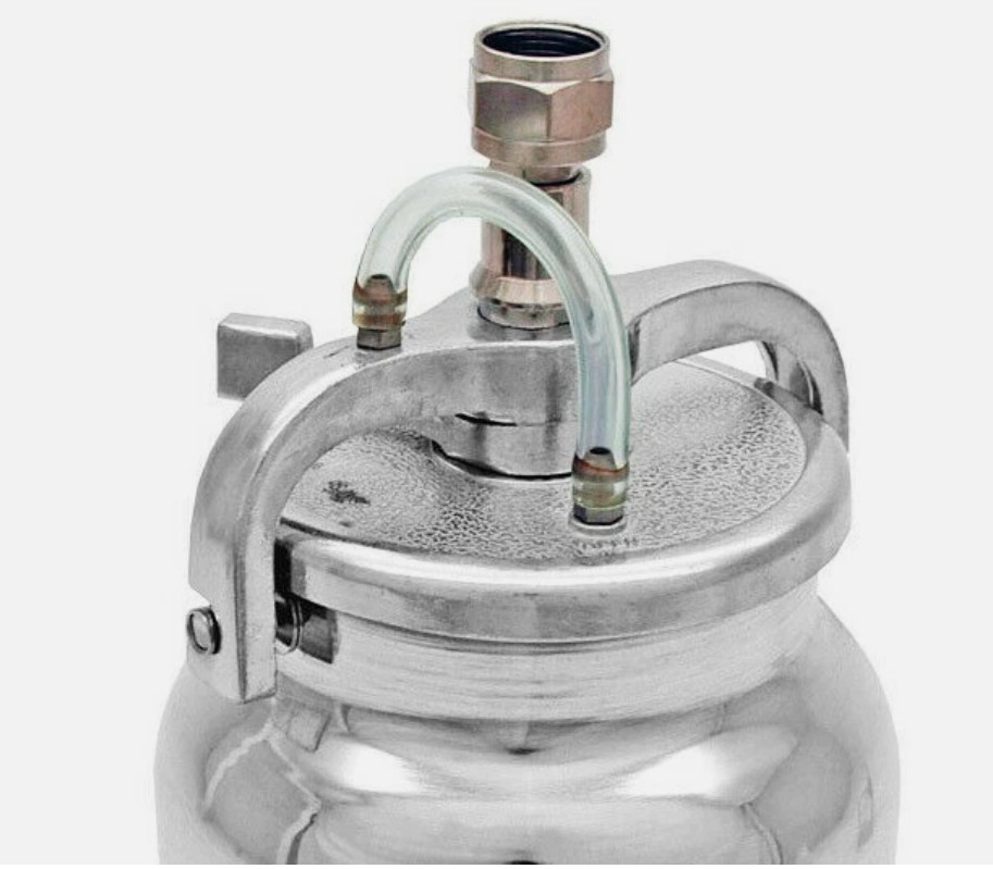 CAL-HAWK Aluminum Universal 1L Spray Gun Cup Hopper w/ Quick Release Cover gallery