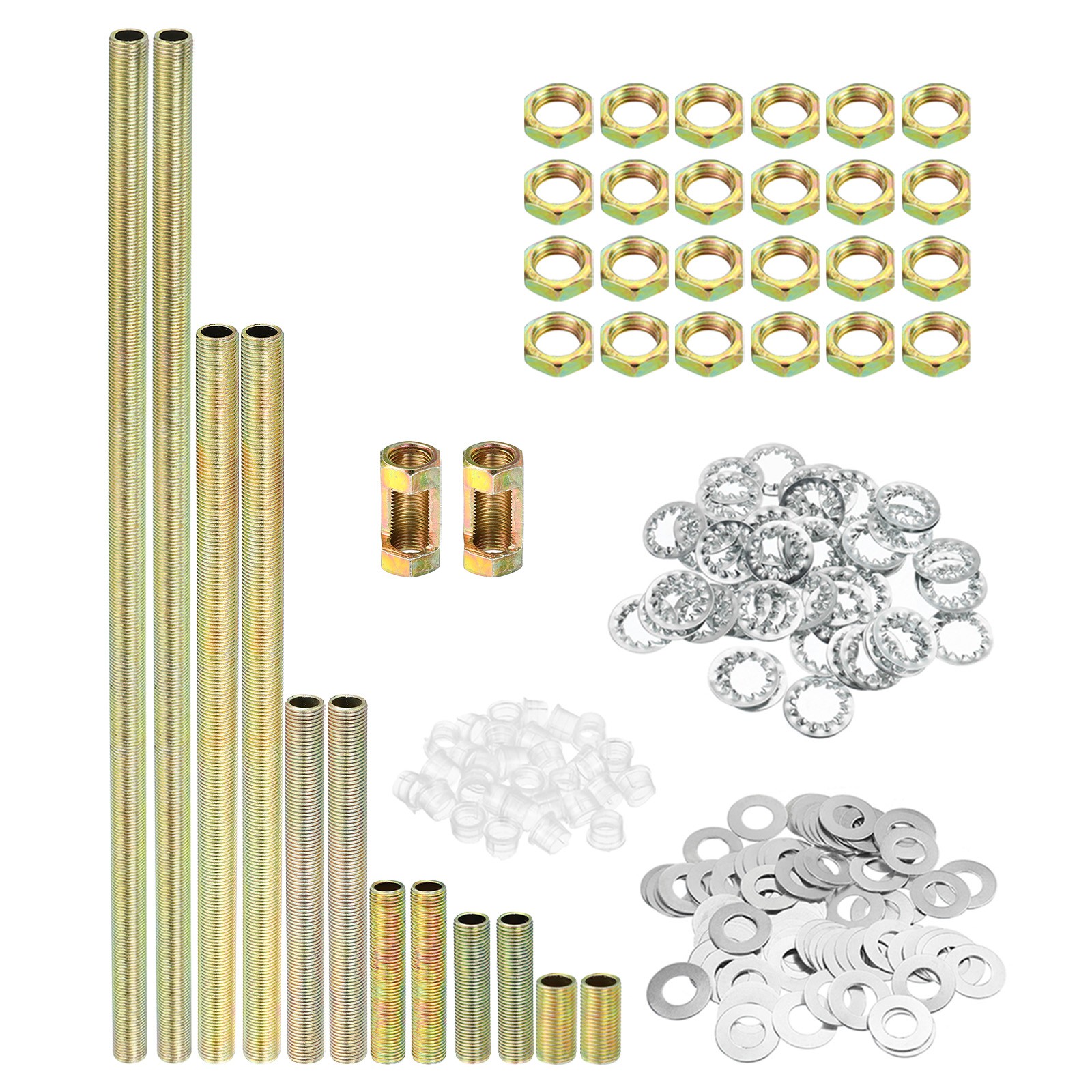 2 Set 1/8IP Thread Lamp Repair Hardware Assortment Pack with Thread Lamp Pipe gallery