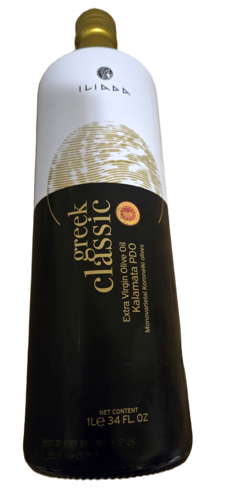 Iliada Kalamata PDO Extra Virgin Cold press Olive Oil,100% Greek 1Lt 34FL Oz gallery