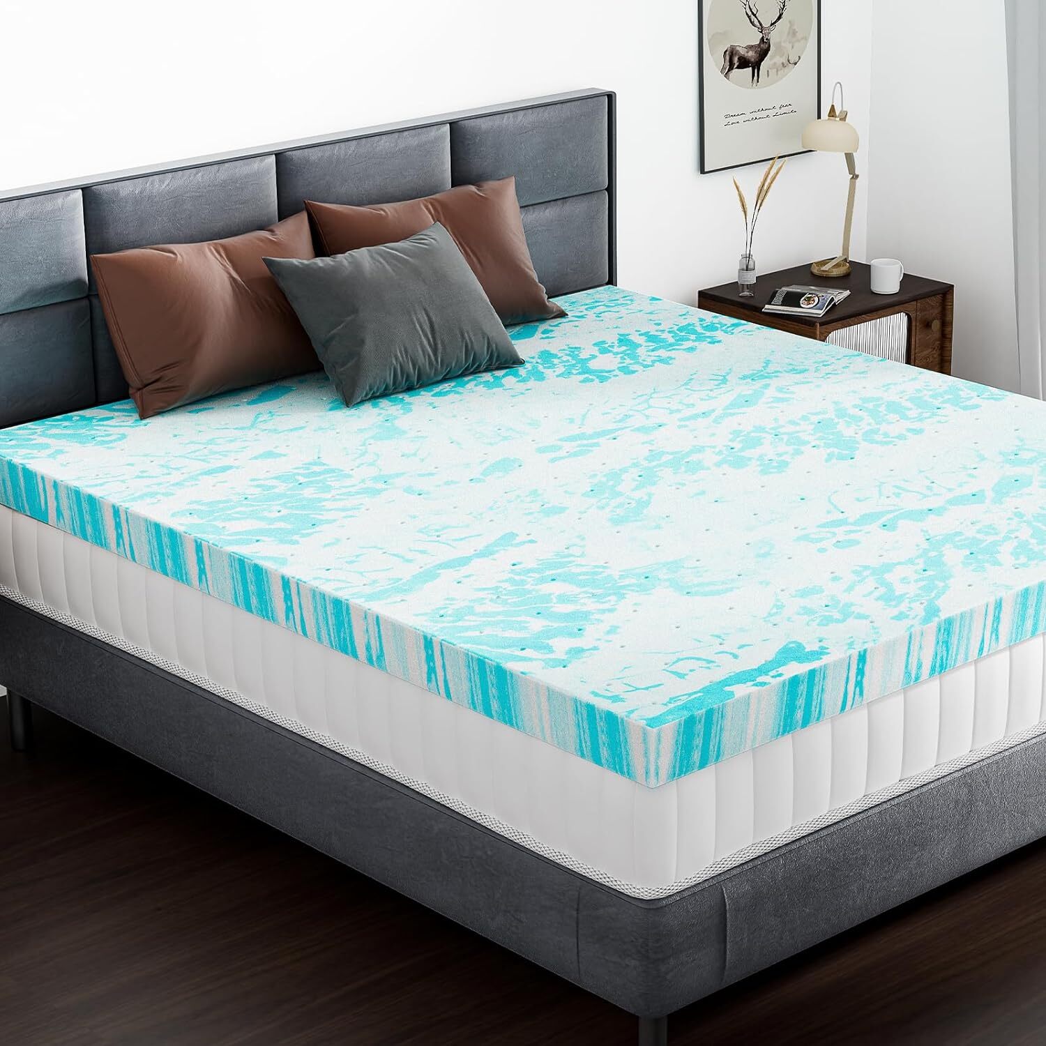 2" 3" Thick Memory Foam Mattress Topper Gel Infused Bed Toppers for Sleeper Sofa gallery