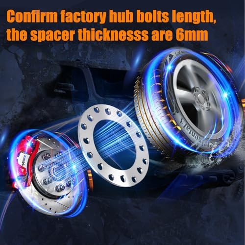 6mm 8 Lug Universal Wheel Spacers Compatible with silver 6mm (1/4") Thick-4PC gallery