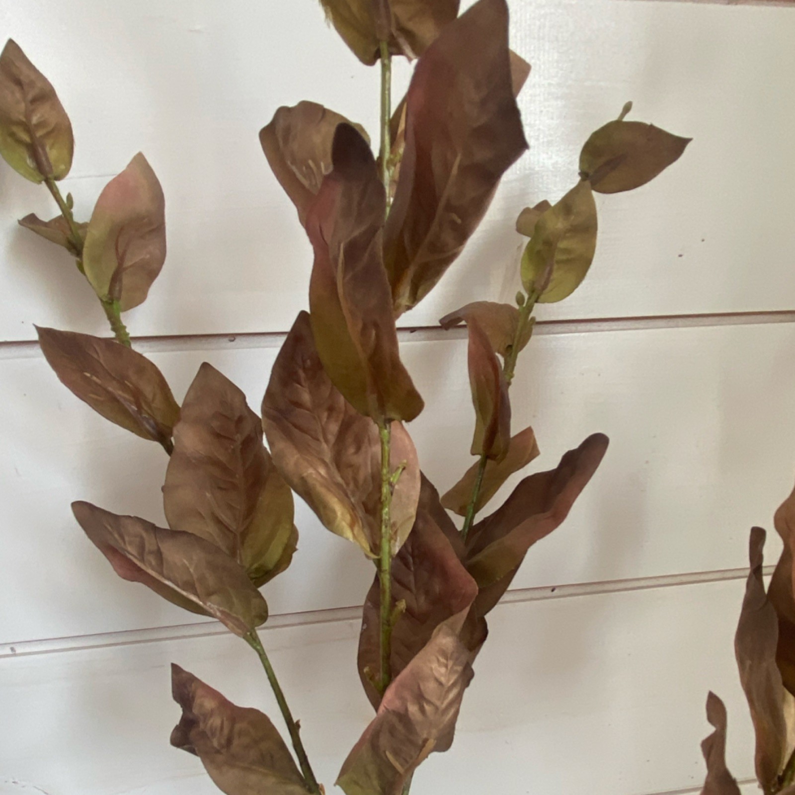 Artificial Brown Green Plastic Branch Twig Flower Stem 17392A-BR Décor gallery