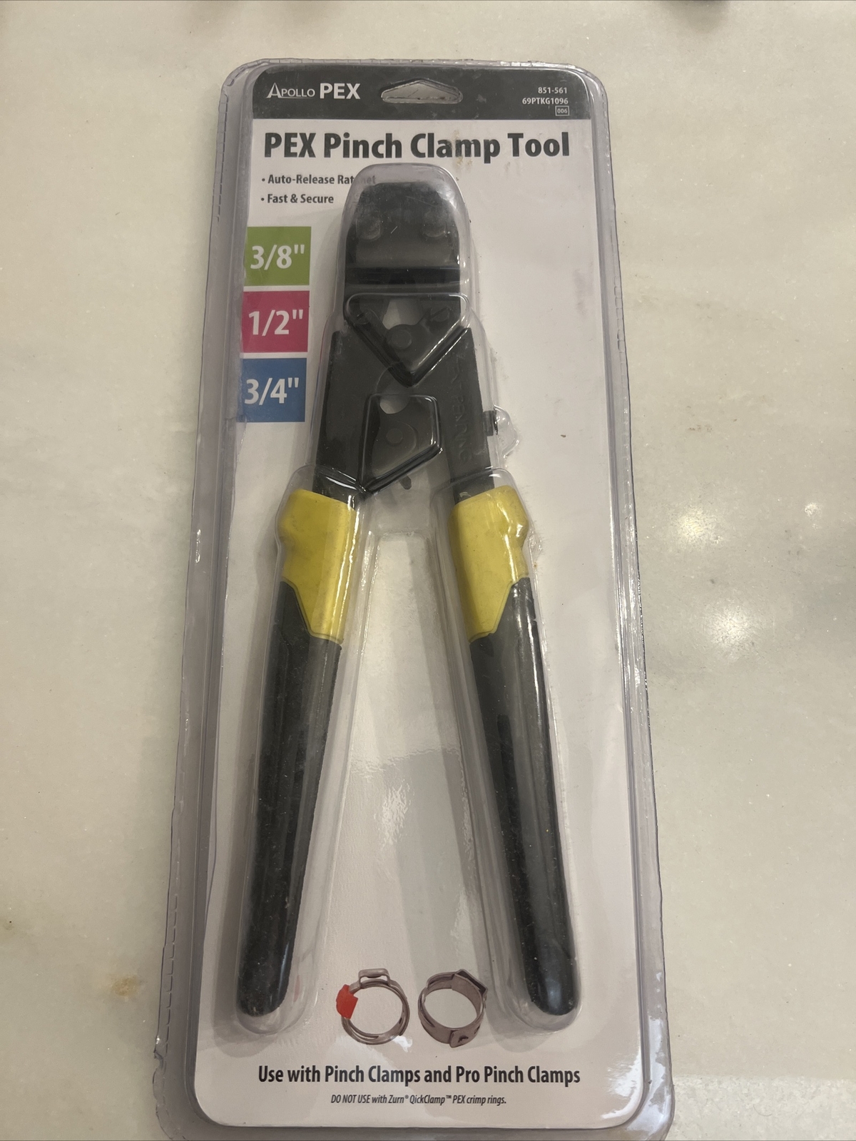 Apollo (69PTKG1096) 3/8 in., 1/2 in. and 3/4 in. PEX-B Quick-Cinch Clamp Tool gallery