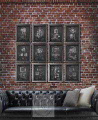 Vintage Folding Camera Box Camera Blueprint Posters Lot of 12 Wall Decor Prints