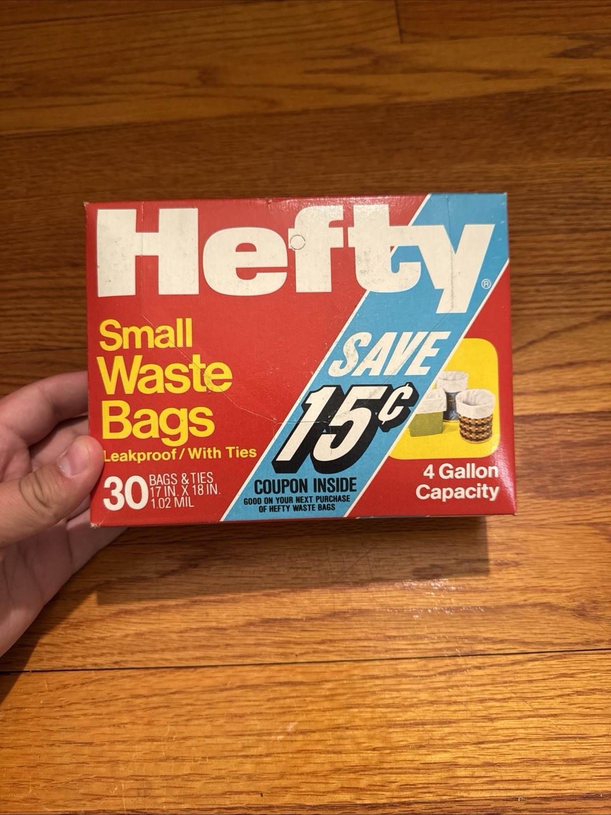 VTG 1979 Hefty Plastic All Purpose Small Waste Bags (30 Bags) Sealed NOS gallery