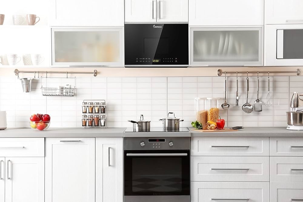 IMPECCA 1.4 Cu. Ft. , 24" Over-the-Range Microwave Oven, Exhaust Fan, + Light gallery