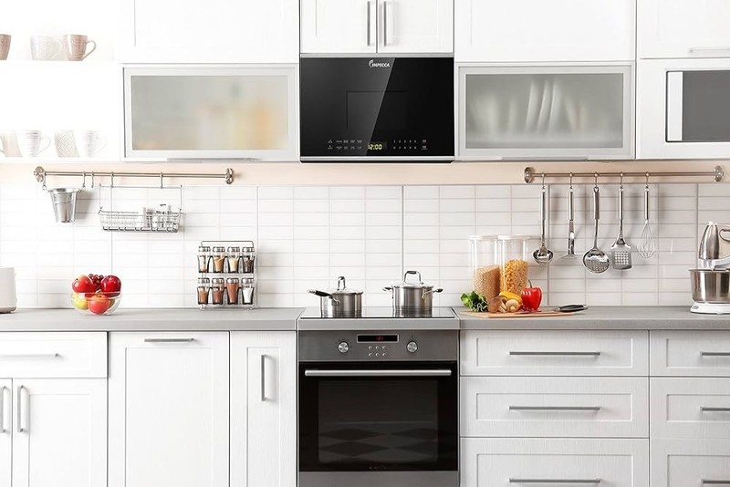 IMPECCA 1.4 Cu. Ft. , 24" Over-the-Range Microwave Oven, Exhaust Fan, + Light gallery