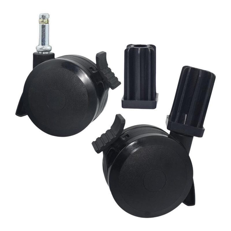 2 Pieces Locking Casters Easy Installation 70360 Component Porch Camping Garden gallery