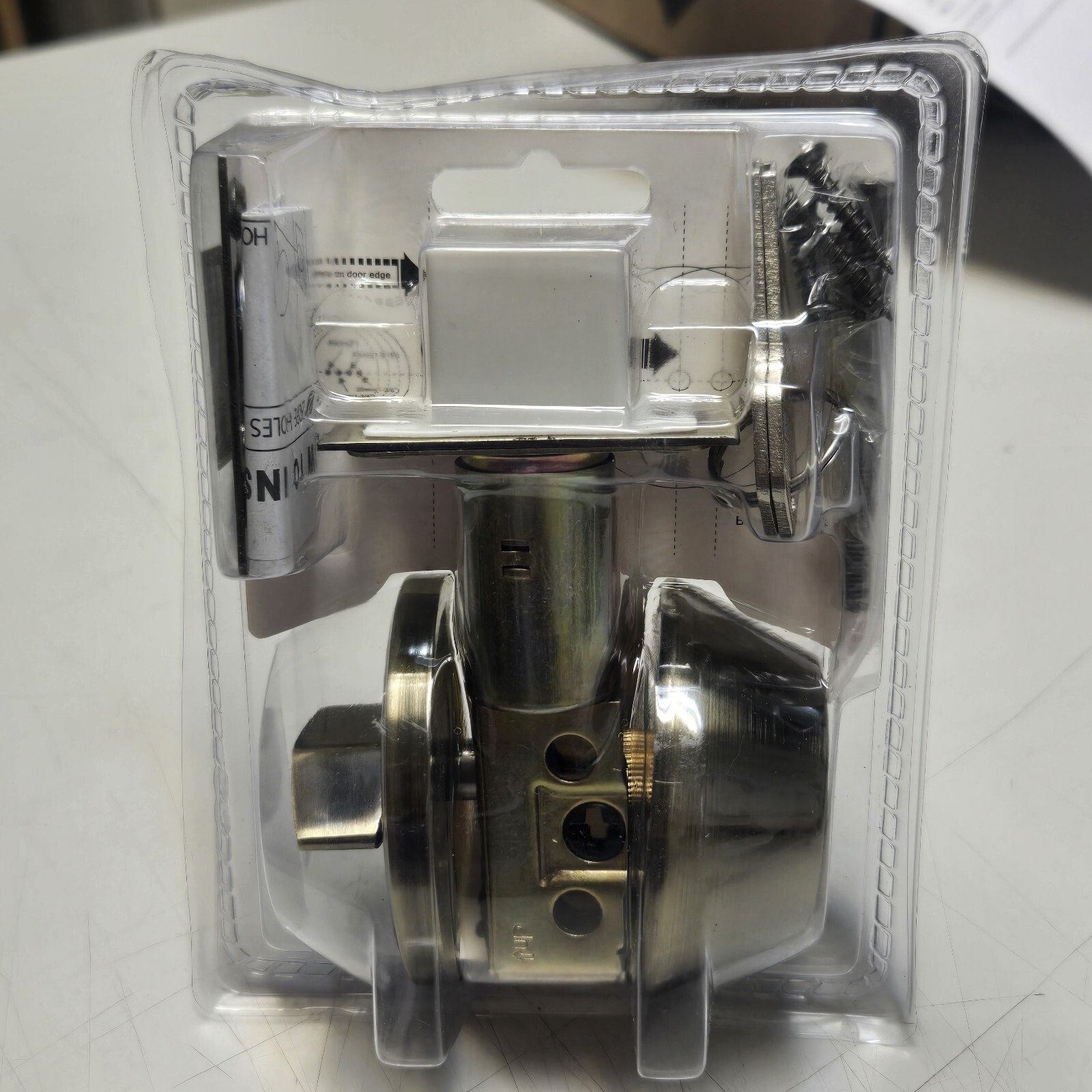 Single Cylinder Deadbolt Lock AB Antique Brass Adjustable Backset Solid Brass gallery