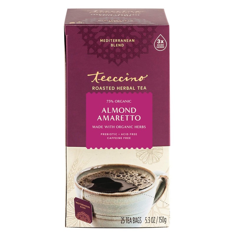 Teeccino Herbal Tea - Almond Amaretto - Rich & Roasted Herbal Tea That's Caffein gallery