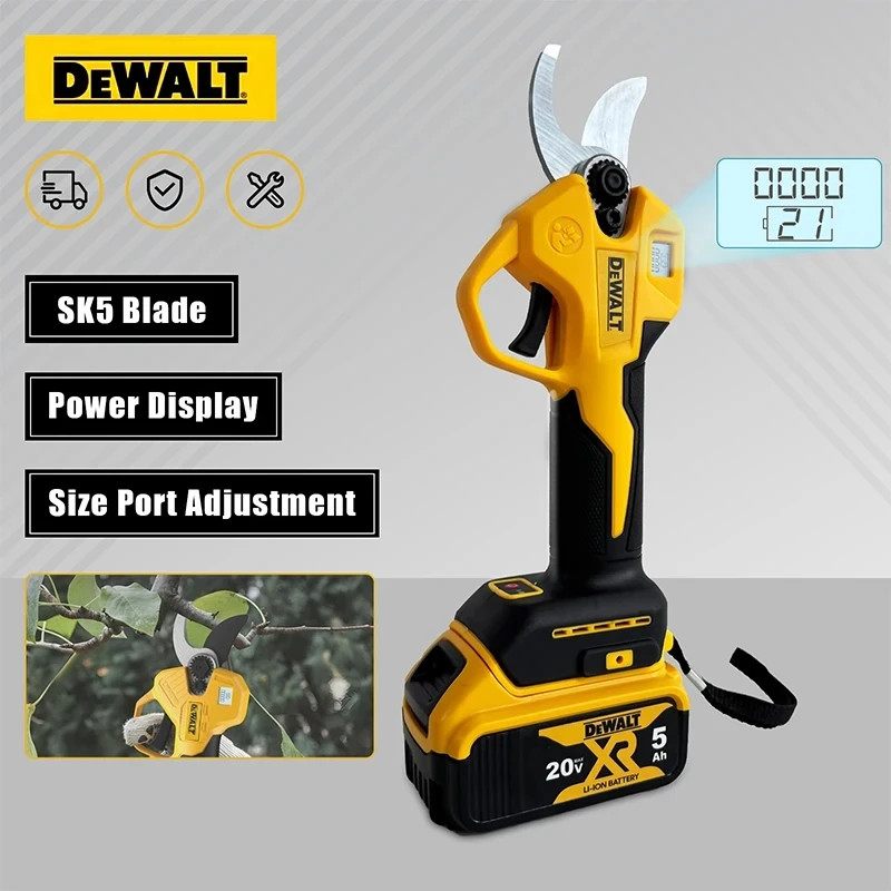 Brushless Cordless Pruning Shears 45mm Branch Cutter For DeWalt 20V Tool Only gallery