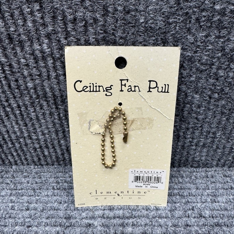 Vintage Clementine Design Ceiling Fan Light Pull Chain Red Chili Pepper NEW gallery
