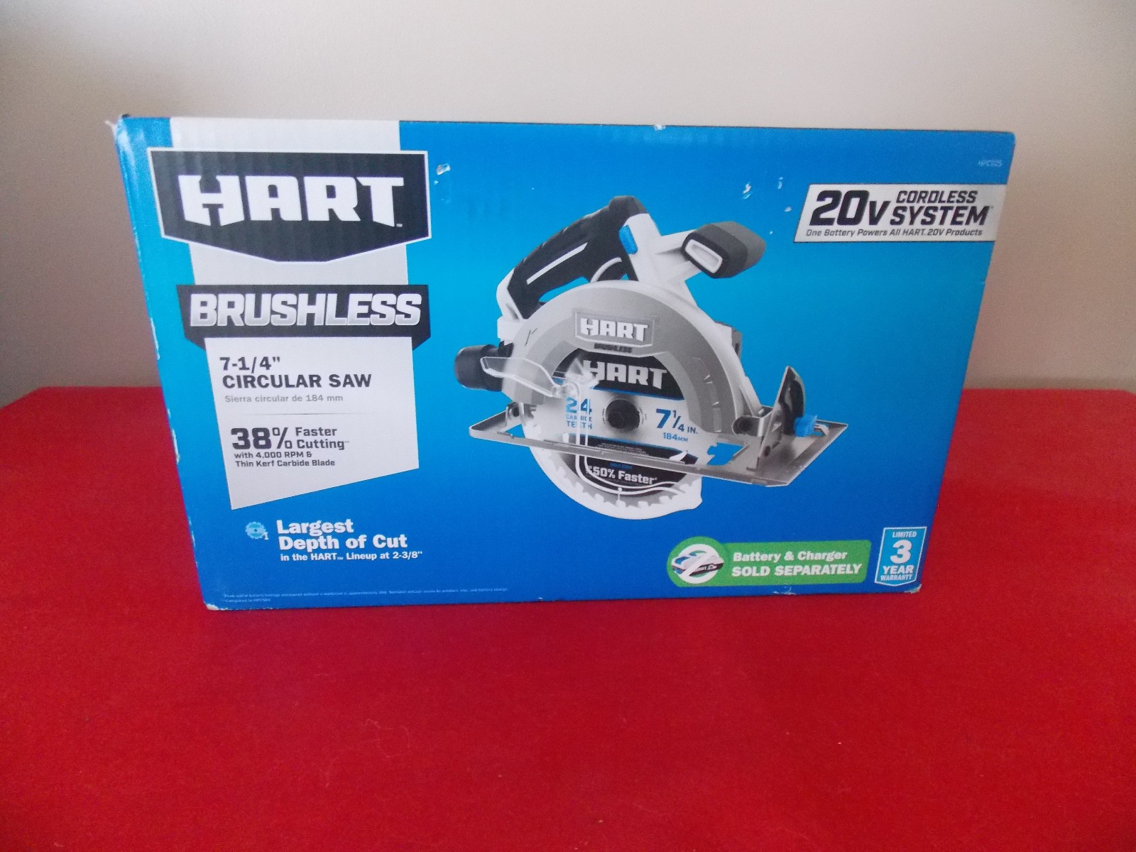 HART HPCS25 20-Volt Brushless 7-1/4 Inch Circular Saw (Battery Not Included) gallery