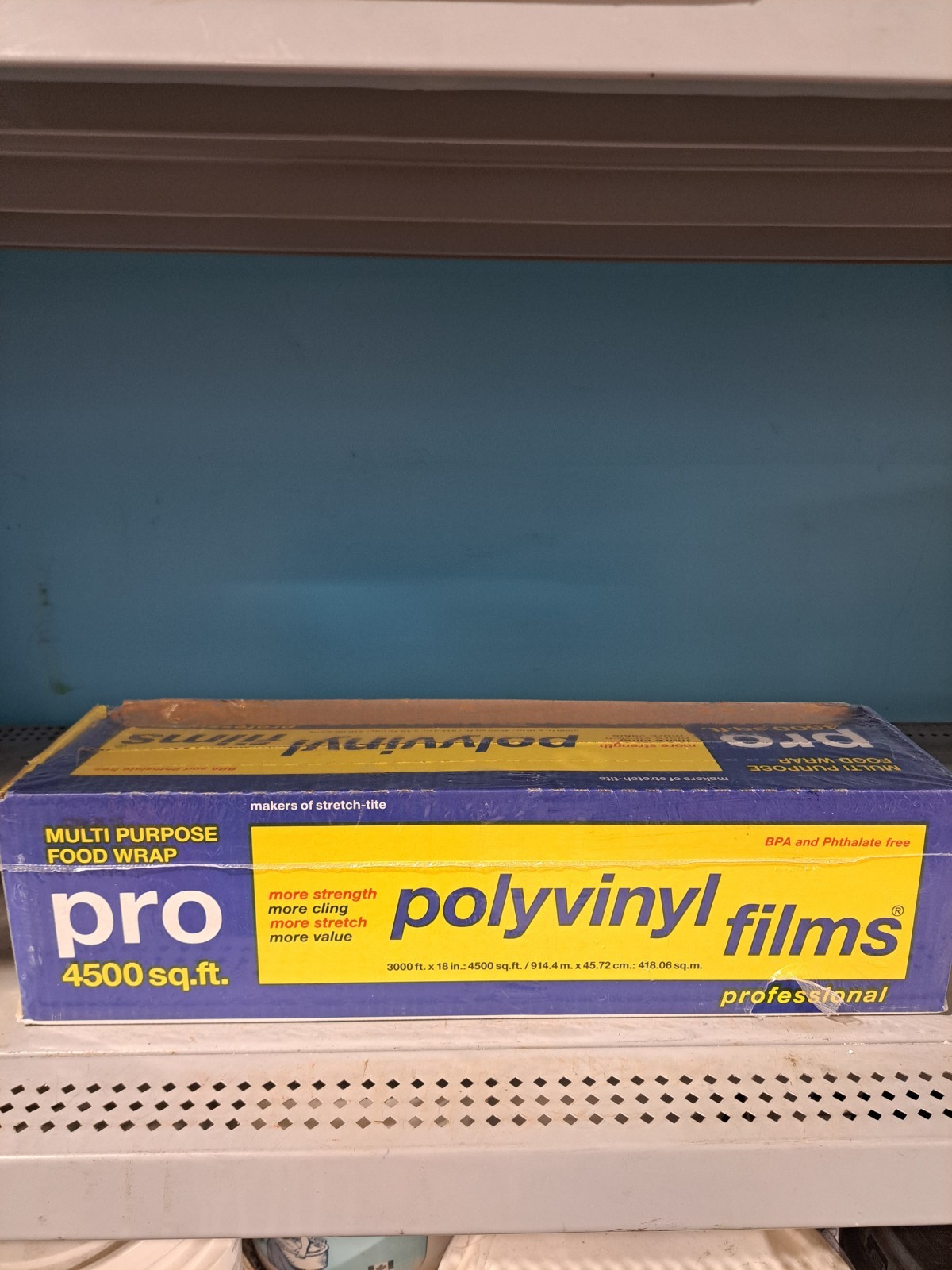 Polyvinyl Films All Purpose Food Wrap, Cutter Box, 18"W x 3000'L gallery