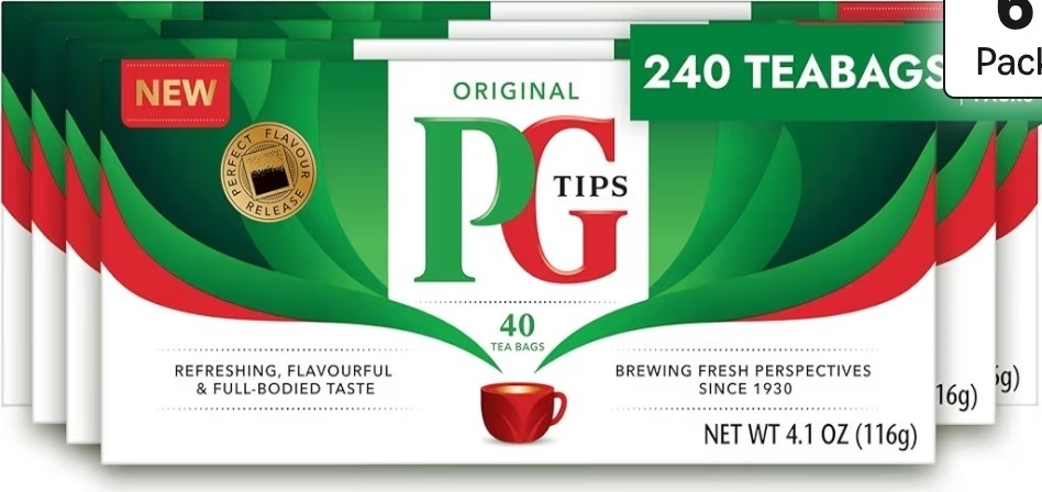 PG Tips 240 Original Pyramid Tea Bags from Great Britain BB 7/26 gallery