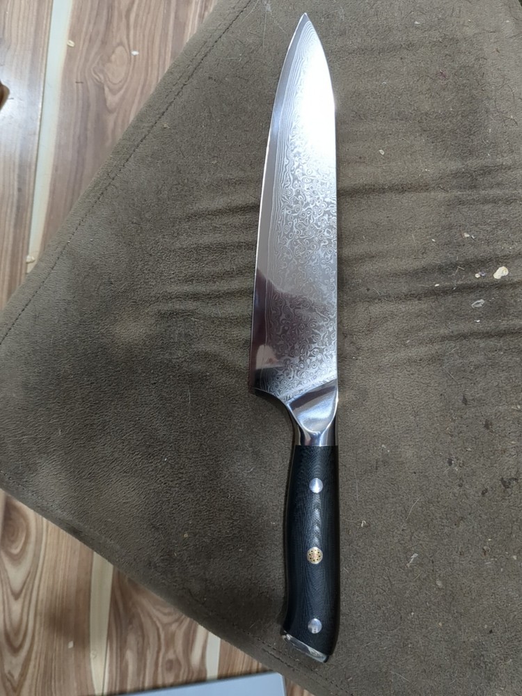 kitchen knife VG10 Damascus 67 Layer, G10 handle 8 inches chef knife