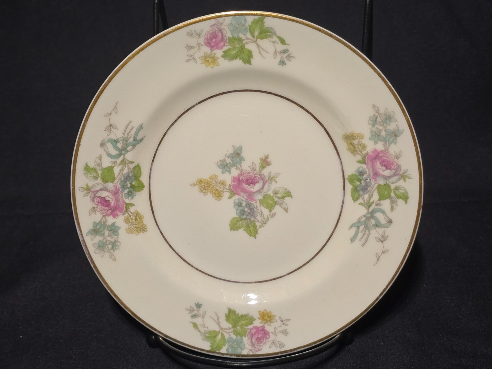 Theodore Haviland Rose H895 Dinner Plates 10" USA Set of 4 gallery