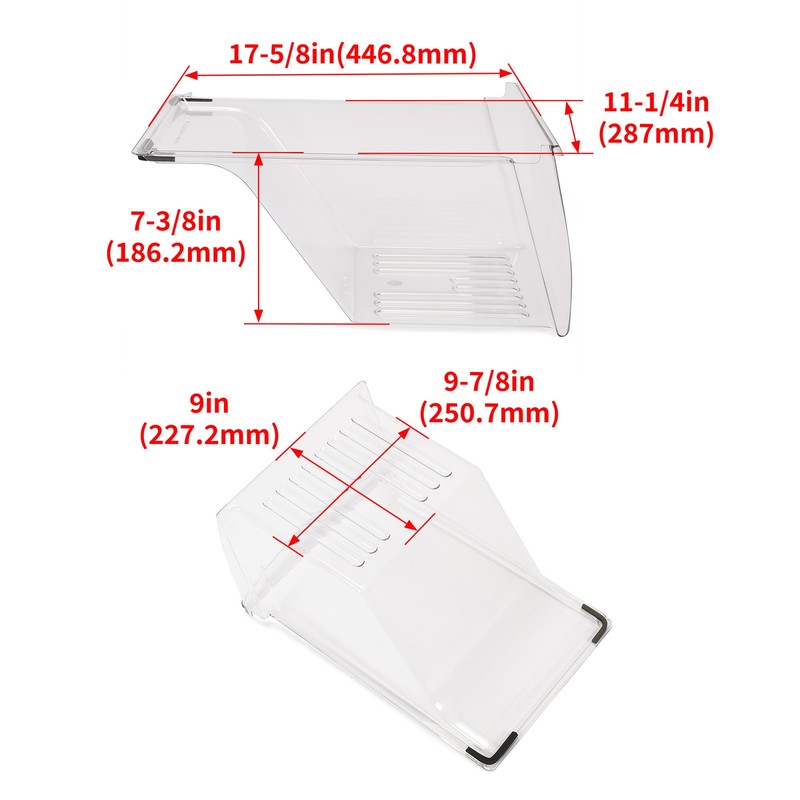 Crisper Drawer Pan Replace For #240337107 240337102 240337108 AH429854 EA429854 gallery
