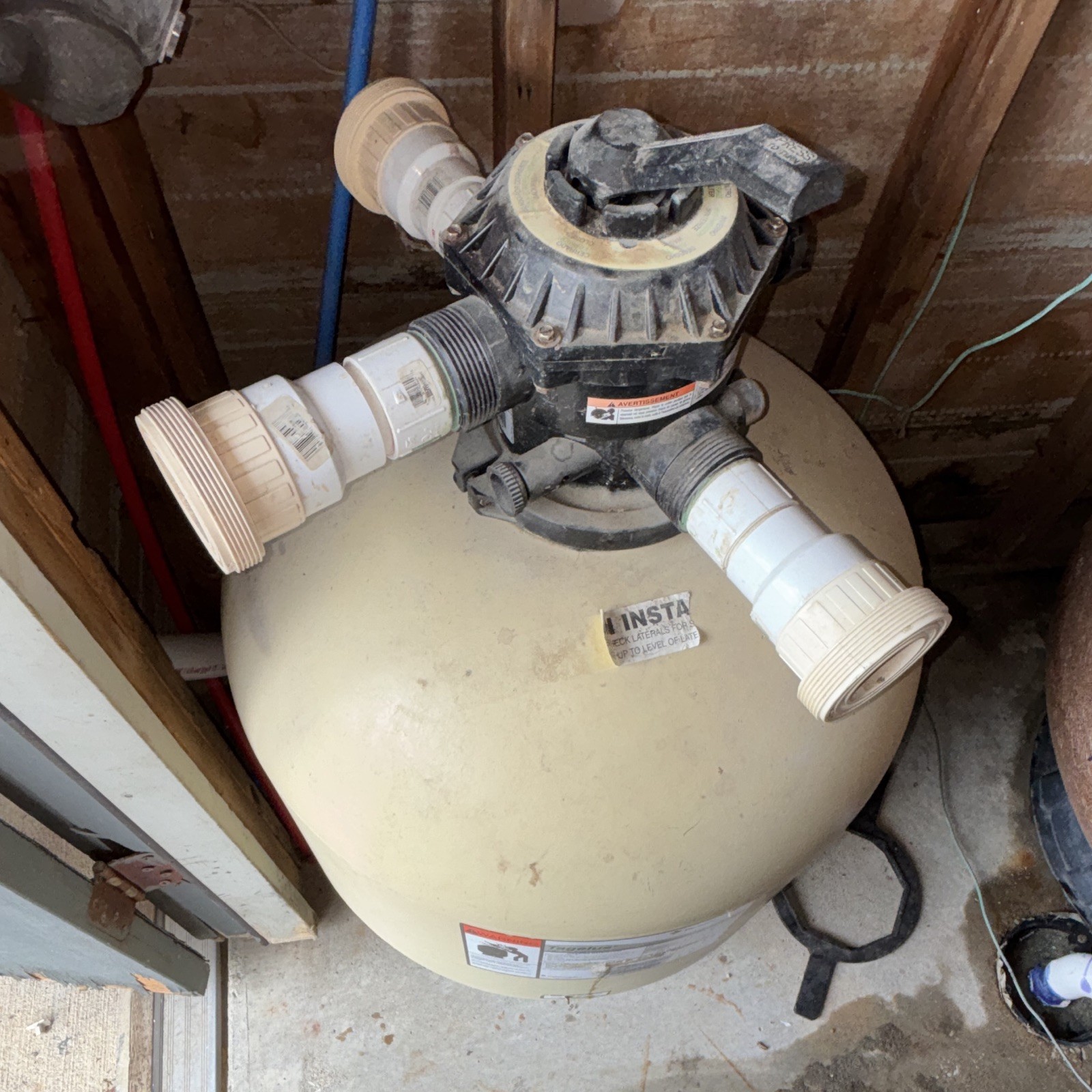 Pentair Tagelus Sand Pool Filter System Tank w/ Multiport Valve gallery