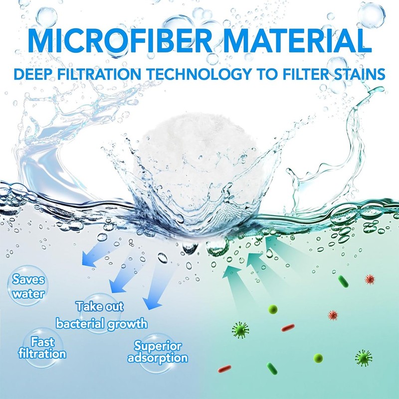 200g Pool Filter Balls for Sand-Filter - Dry Filter Sand Balls,Reusable Swimmin gallery