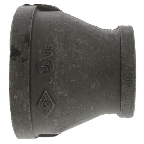 Black Malleable Iron Reducing Coupling Threaded Pipe Fitting 1-1/4"x /2"-1"x1/4" gallery