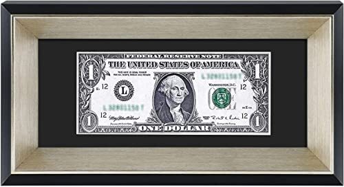 4x9 Dollar Bill/License Holder Frame Easel Stand/Wall Mount Tempered Glass