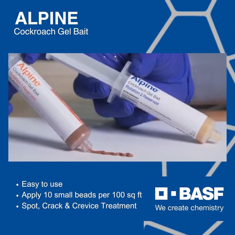 4 Tubes Alpine Cockroach German Roach Control Gel Bait Rotation 2 ~120 grams gallery