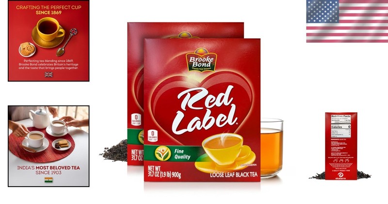 Red Label Loose Tea 900g x2 | Authentic Indian Black Tea, Rich & Aromatic gallery