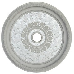 32″ ROUND CHANDELIER CEILING MEDALLION SILVER FLORAL FOYER DINING ROOM BEDROOM