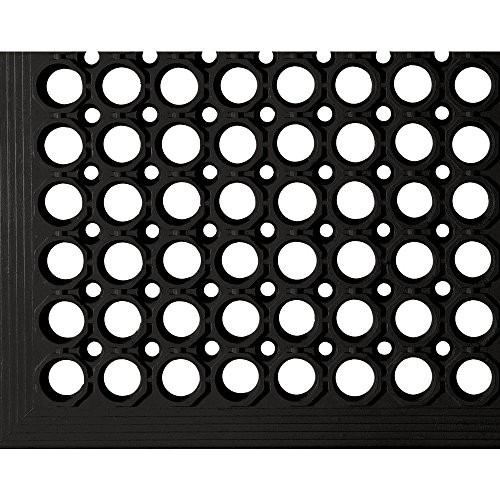 HUBERT® Drainage Mat Heavy-Duty Black Rubber - 5'L x 3'W x 1/2 H gallery