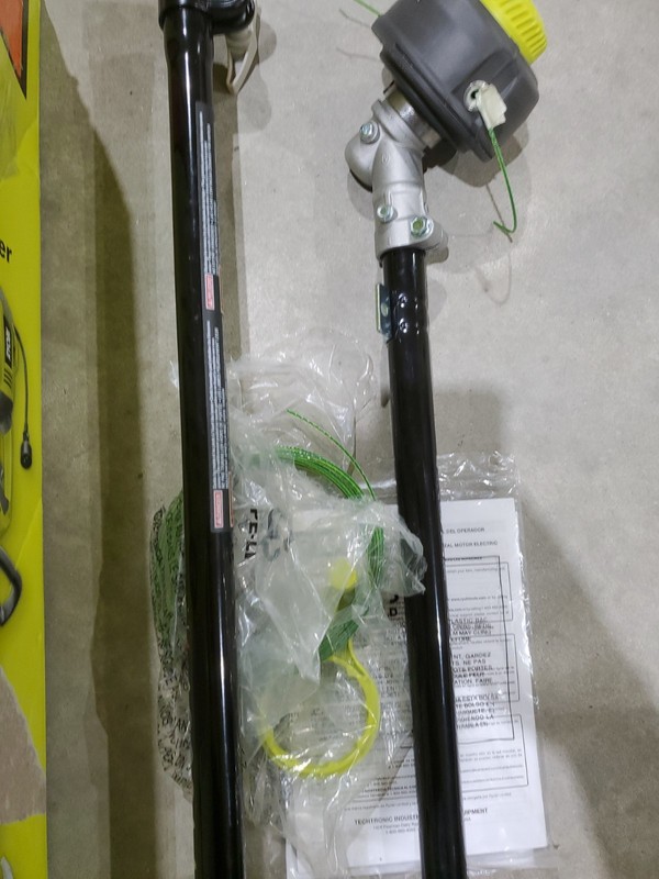 RYOBI 18 in. 10 Amp Attachment Capable Electric String Trimmer New Open Box gallery