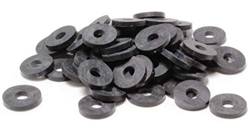 100 Pack EPDM Rubber Flat Washers, 5/8" OD, 3/32" Thickness - UV 1/4" x 5/8" OD gallery