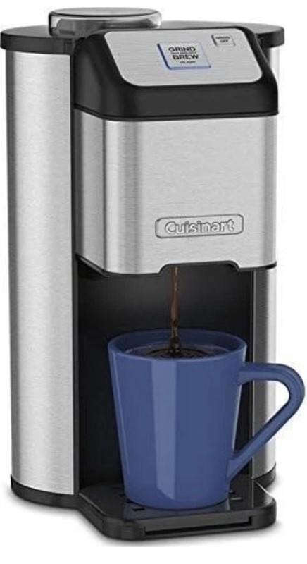 Cuisinart 16 oz. Single Cup Grind Brew Coffeemaker DGB-1 - Stainless Steel gallery
