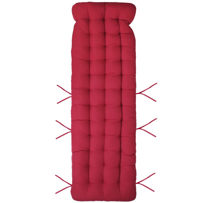 Folding Sleeping Cot Guest Bed with Mattress Portable Camping Lounger Cushion gallery