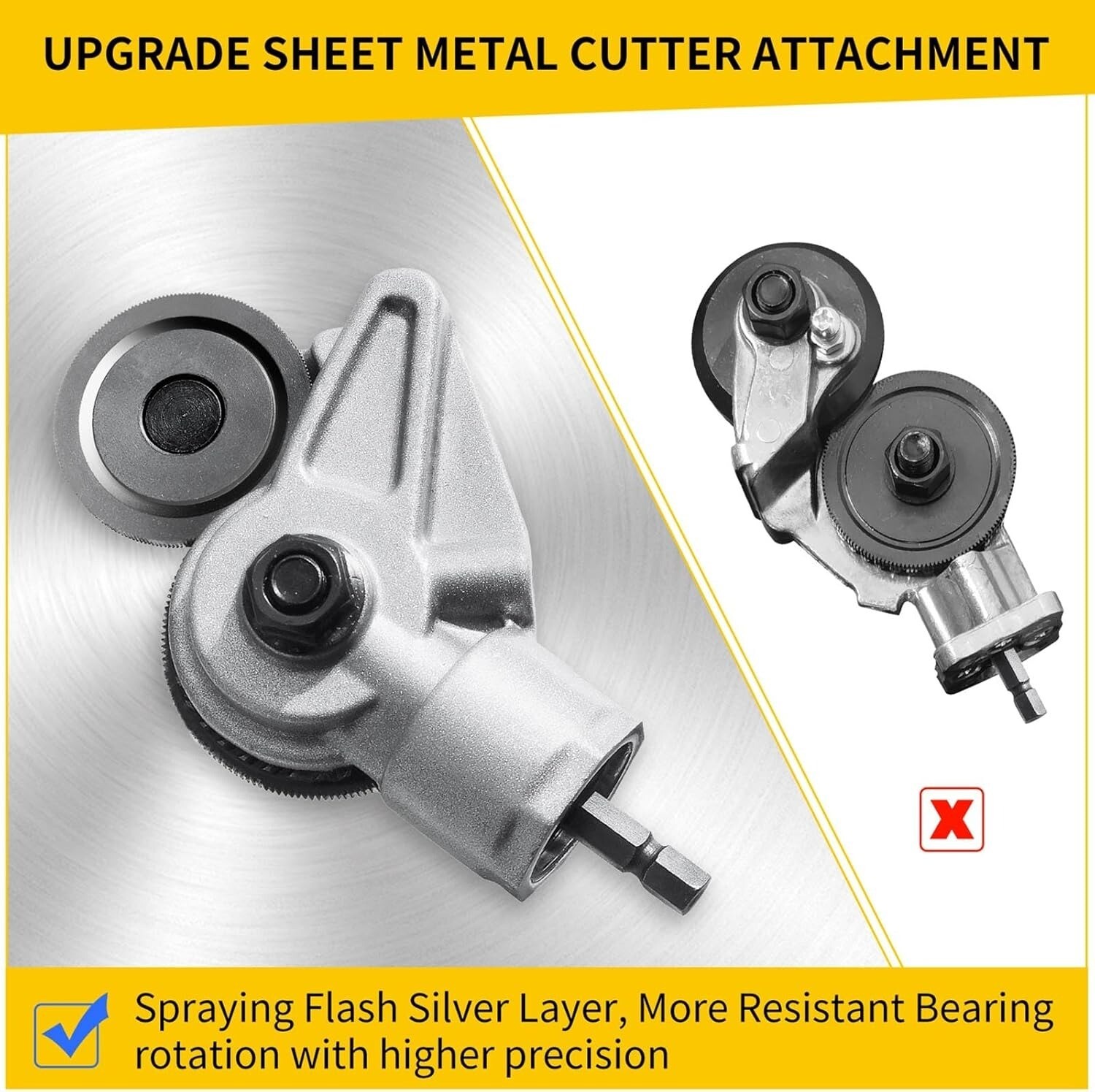 Drill Cut Pro Metal Cutting Adapter Sheet Metal Cutter Drill Attachment Electric gallery