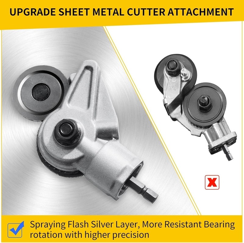 Drill Cut Pro Metal Cutting Adapter Sheet Metal Cutter Drill Attachment Electric gallery