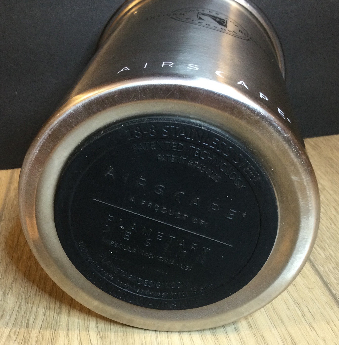AirScape Planetary Design Coffee Storage Canister SS, NC Branded, 32oz gallery