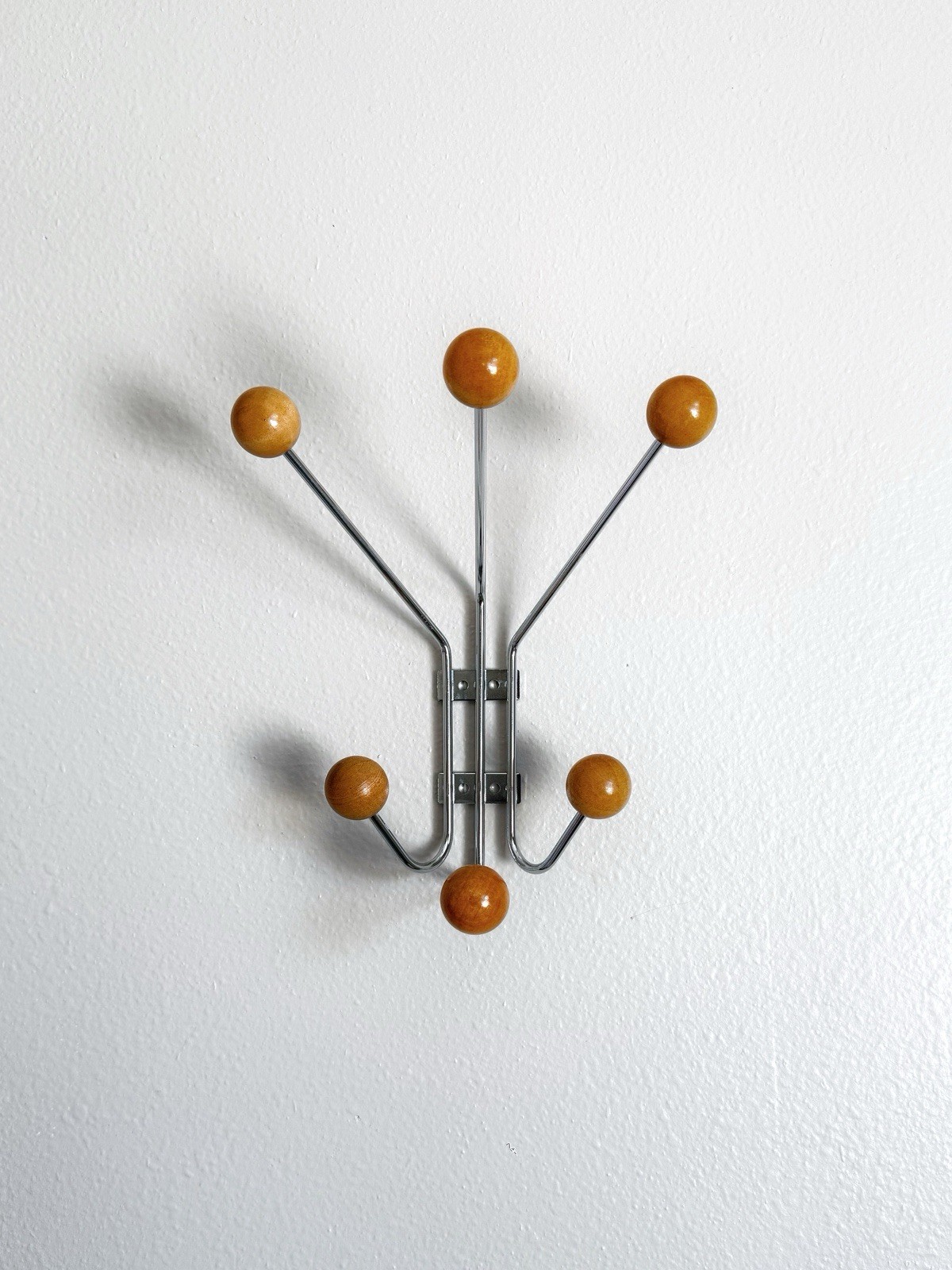 Mid Century Hooks Coat Rack Entryway Organizer Modern Minimalist Wall Art Decor gallery